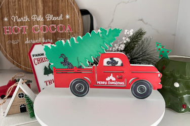 3D Christmas Tree Truck Decor (Pre-Order)